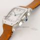 Top clone TW factory Cartier Santos Swiss 9015 movement leather strap watch (4)_th.jpg